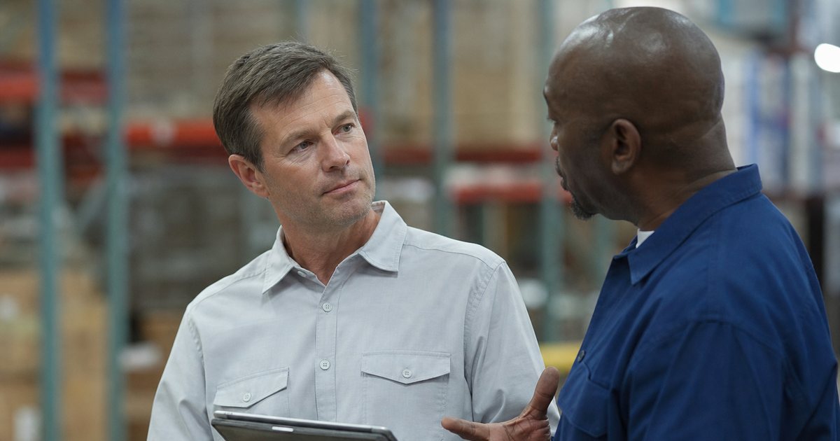 How can a manager encourage workers to report hazards without fear of being blamed?